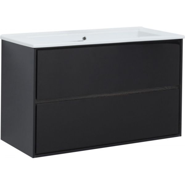 Тумба под раковину Aquanet Милан 316690 105 см чёрный