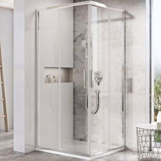 Душевой уголок Ravak Blix Slim BLSRV2-90 90x90 X1LM70C00Z1 профиль Хром стекло Transparent Душевой уголок Ravak Blix Slim BLSRV2-90 90x90 X1LM70C00Z1 профиль Хром стекло Transparent