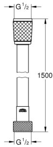 Душевой шланг GROHE Rotaflex 28409002 1500 мм хром