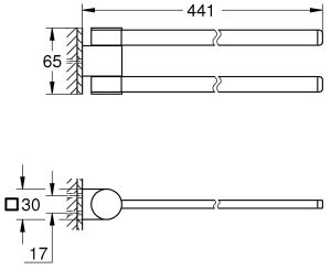 Полотенцедержатель Grohe Selection 41219KF0 черный