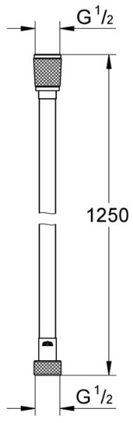 Душевой шланг GROHE Silverflex 28362GL1 1250 мм золото