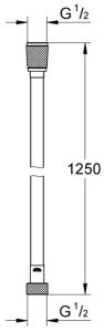 Душевой шланг GROHE Silverflex 28362KF1 1250 мм черный