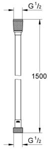 Душевой шланг GROHE Silverflex 28364001 1500 мм хром