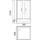 Душевая кабина Parly Frost FQ811