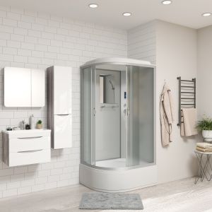 Душевая кабина Niagara NG-2310-14RP 120x80см серебро/матовое