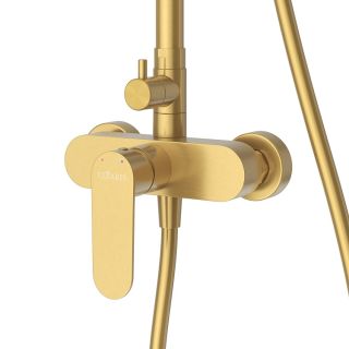 Душевая стойка Cezares Вектор (Stylus) STYLUS-CD-BORO брашированное золото