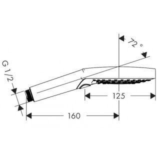Душевая лейка Hansgrohe ShowerSolutions 26050830 полированный никель