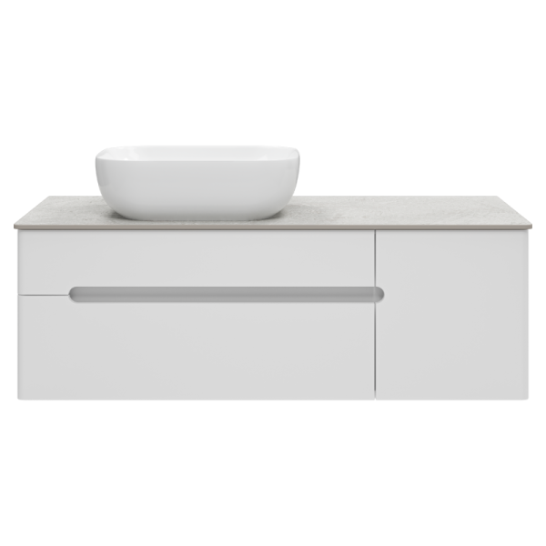 Подвесная тумба под раковину Misty Роял 120 см П-Роя-01120-011П2Я белый