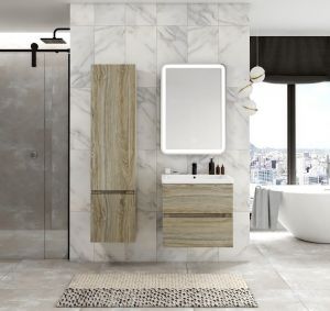 Шкаф подвесной Art&Max Techno 40x160см левый дуб мелфорд AM-Techno-1600-AC-SO-LW823-L