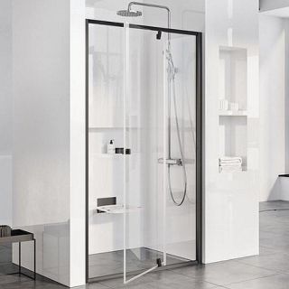 Душевая дверь Ravak Pivot PDOP2-120 03GG0300Z1 120 см профиль чёрный стекло Transparent