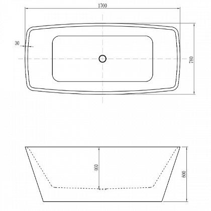 Акриловая ванна Aquanet Joy 170x78