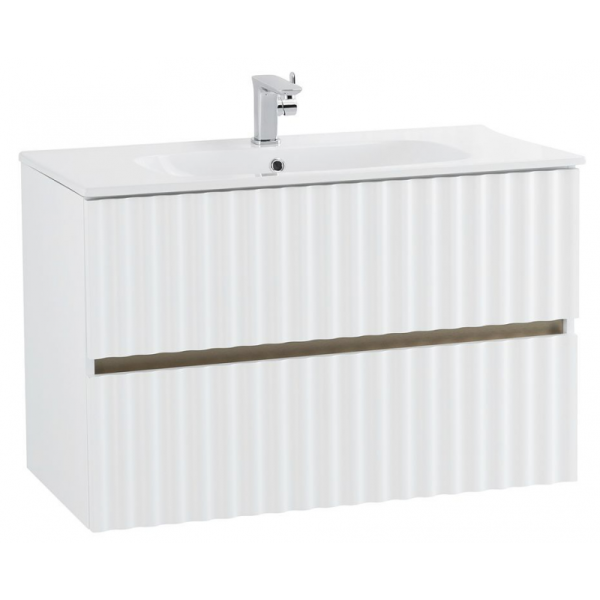 Тумба под раковину ArtMax Elegant AM-ELEGANT-800-2C-SO-BL-LED-P 80 см белый