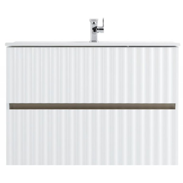 Тумба под раковину ArtMax Elegant AM-ELEGANT-800-2C-SO-BL-LED-P 80 см белый