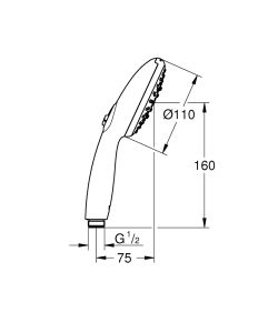 Лейка для душа Grohe Tempesta 28261003 хром