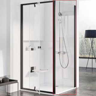 Боковая стенка Ravak Pivot PPS-90 90G70300Z1 90 см профиль чёрный стекло Transparent