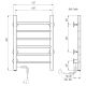 Полотенцесушитель электрический Domoterm Аврора DMT 109-6 40x60 EK L хром