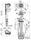 Выпускной комплект с двойной кнопкой AlcaPlast впускной механизм А17 3/8 SA08AS 3/8" CHROM Выпускной комплект с двойной кнопкой AlcaPlast впускной механизм А17 3/8 SA08AS 3/8" CHROM