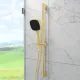 Душевой гарнитур VitrA Core Square (Кор Скуэр) A4591725EXP брашированное золото
