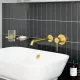 Смеситель для раковины VitrA Minimax Round (Минимакс Раунд) A4354925EXP брашированное золото