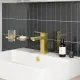 Смеситель для раковины VitrA Minimax Square (Минимакс Скуэр) A4372025EXP брашированное золото