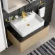 Смеситель для раковины VitrA Minimax Square (Минимакс Скуэр) A4372025EXP брашированное золото