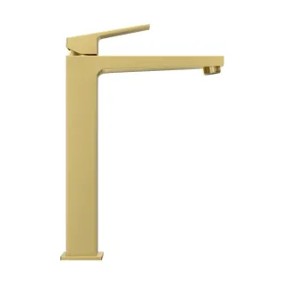 Смеситель для раковины VitrA Minimax Square (Минимакс Скуэр) A4372425EXP брашированное золото