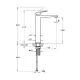 Смеситель для раковины VitrA Minimax Square (Минимакс Скуэр) A4372425EXP брашированное золото