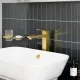 Смеситель для раковины VitrA Minimax Square (Минимакс Скуэр) A4372425EXP брашированное золото
