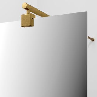 Душевая перегородка WasserKRAFT Rur 30W46BG-MR 110 см профиль золото стекло зеркальное