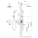 Душевой комплект Timo Saona SX-2369/20SM золото шлифованное