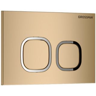 Унитаз с инсталляцией Grossman 97.4455BMSQ.02.310 с золотой клавишей смыва