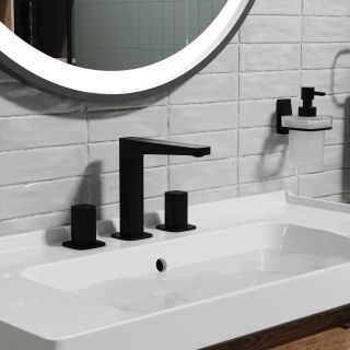 Смеситель для раковины WasserKRAFT Nuthe 9135 чёрный матовый