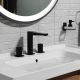 Смеситель для раковины WasserKRAFT Nuthe 9135 чёрный матовый