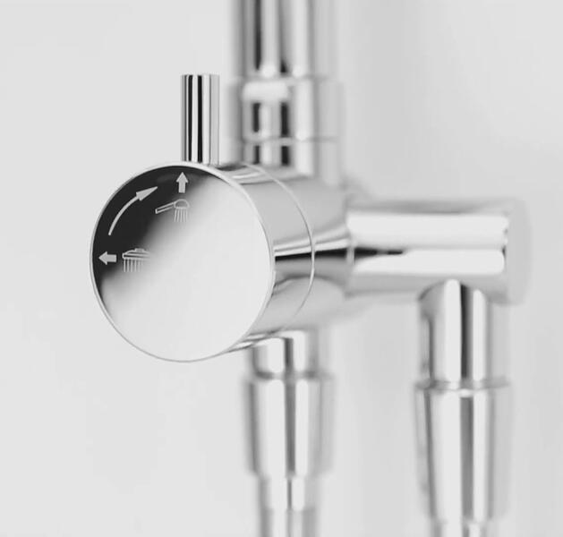 Душевая стойка Kludi A-QA Dual shower system хром 4919105-00