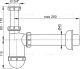 Сифон для раковины AlcaPlast ?40 с накидной гайкой 5/4" A43