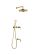 Смеситель встроенный Boheme + верхний + ручной душ + излив, ETERNA GOLD золото