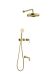 Смеситель встроенный Boheme + верхний + ручной душ + излив, ETERNA GOLD золото