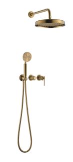 Смеситель встроенный Boheme + верхний+ ручной душ, ETERNA BRONZE бронза
