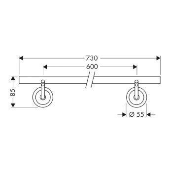 Полотенцедержатель Hansgrohe 40806000 хром