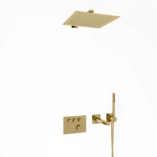 Душевой комплект WasserKRAFT Sauer Thermo A7158.183.261.280.197.281.187 T с термостатом золото