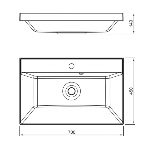 Раковина Style Line Asti СС-00002466 70 см белый