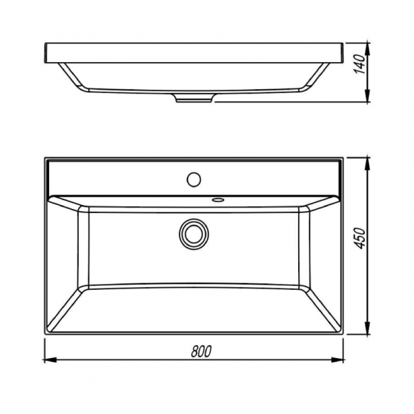 Раковина Style Line Asti СС-00002465 80 см белый