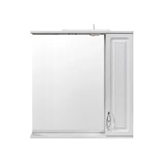 Зеркало-шкаф с подсветкой Stella Polar Кармела SP-00002031 65 см белое серебро
