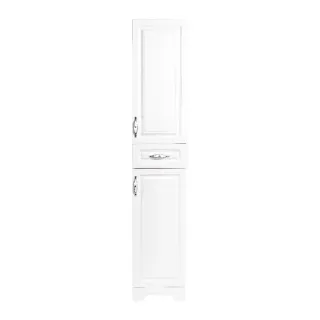 Шкаф-пенал Stella Polar Кармела SP-00002028 36 см белое серебро
