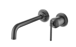 Смеситель для раковины Boheme из стены, ETERNA GUN METAL графит