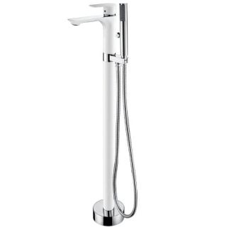 Смеситель Abber Weiss Insel AF8015W для ванны напольный с душем