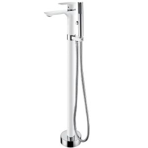 Смеситель Abber Weiss Insel AF8015W для ванны напольный с душем