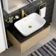 Смеситель для раковины VitrA Minimax Round (Минимакс Раунд) A4353425EXP брашированное золото