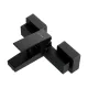 Смеситель для ванны VitrA Minimax Square (Минимакс Скуэр) A4352036EXP чёрный матовый