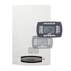 Котёл газовый настенный, Baxi, NUVOLA-3 Comfort 240 Fi, мощность, кВт-10,4-24,4, CSB45724358-, двухконтурный, камера сгорания-закрытая